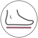 flat feet icon