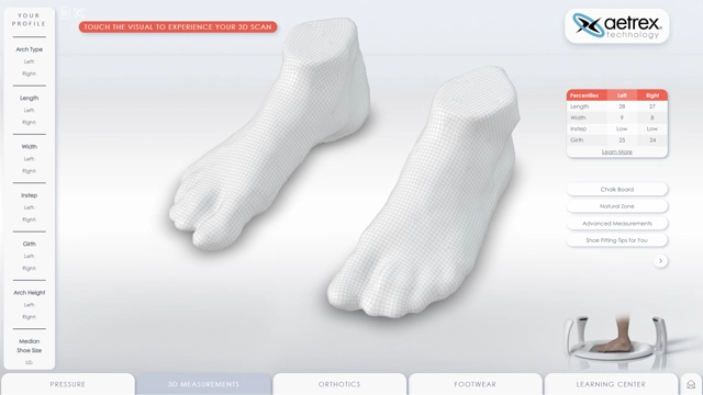 3D Measurements of Foot