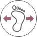 wide feet icon